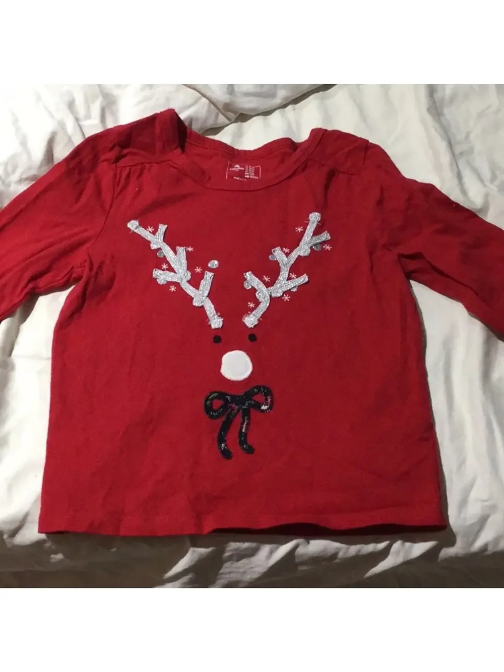 Baby gap reindeer T-shirt red worn once 3t